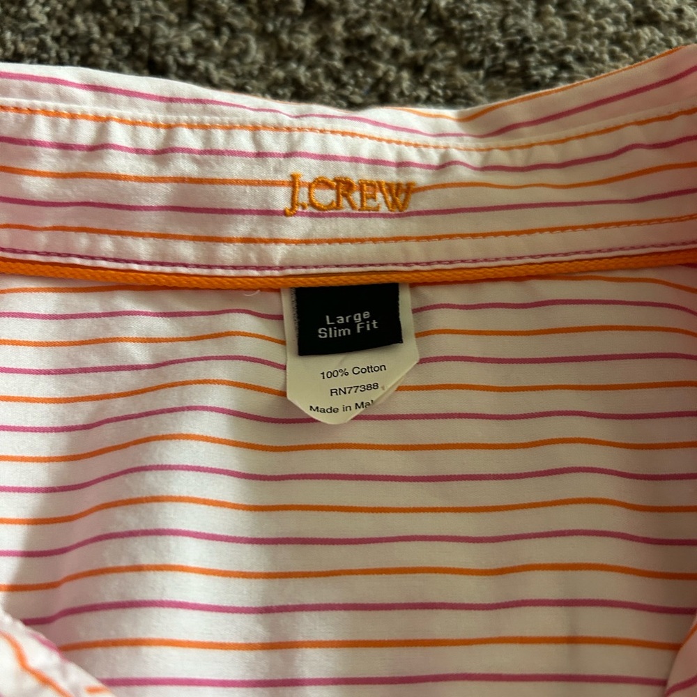 Large J. Crew Striped Shirt - Picture 3 of 3